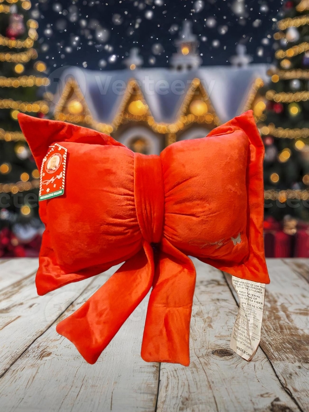 Dolly Parton Red Velvet Bow Accent Pillow - Festive Home Accent